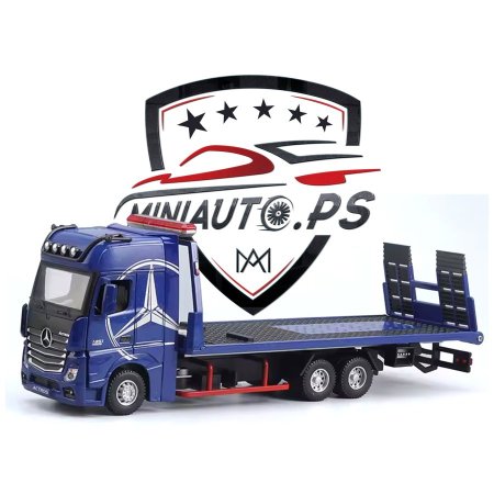 شاحنة مقطورة مسطحة Mercedes Benz Actros قياس 1/24